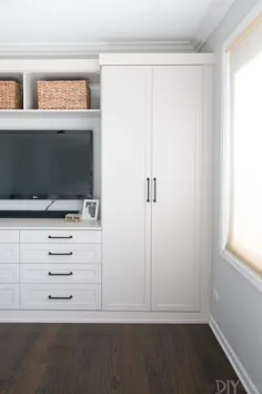 اتاق خواب ساخته شده با فضای ذخیره سازی |  The DIY Playbook