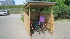مهر شوتز در einer Zweiradgarage: Kompakter Unterstand für eine sorgenfreie Fahrrad-Saison - Gardenplaza