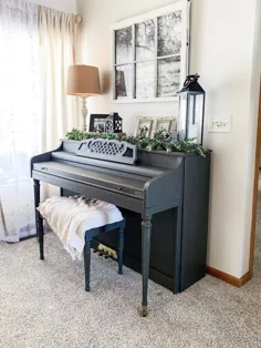 Piano Make Over - با استفاده از رنگ گچ خانگی
