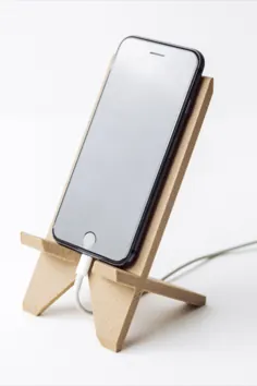 پایه تلفن ، نگهدارنده تلفن ، پایه تلفن همراه پایه چوبی پایه چوبی پایه ایستاده آیفون چوبی موبایل چوبی