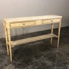 میز کاناپه بامبو مصنوعی میانه قرن فرانسه