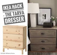 کمد لباس Ikea Tarva to "Restoration Hardware" الهام گرفته از کمد شب