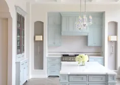 آشپزخانه نمایشگاه نور آبی - کابینت های کریستال