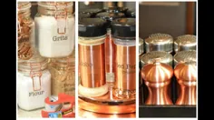 سازمان آشپزخانه بسیار جذاب درخت دلاری و هدفمند دلار DIY's Copper / Rose Gold