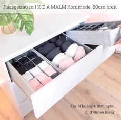 Malm Organizer، 3er Set، für IKEA Malm Kommode