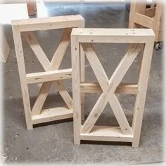 پایه میز ناقص DIY Farmhouse X |  جدول خود را بسازید