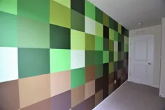 نقاشی دیواری Minecraft DIY