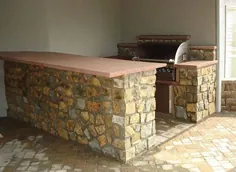 سیستم اجزای کابینت Islands جزایر آشپزخانه در فضای باز |  ساخت عصر حجر