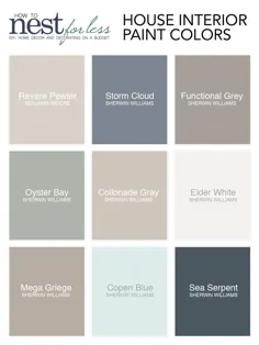 رنگ های رنگ خانه - چگونه برای کمتر لانه کنید