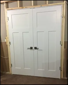 نصب درب فرانسوی یا دو درب |  EZ-Hang Door