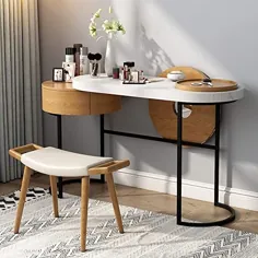 Totovy Nordic سازگار با محیط زیست خالص میز پانسمان قرمز اتاق خواب مدرن سبک مینیمالیستی لوکس آپارتمان کوچک اتاق خواب آرایشی آینه میز آرایشی میز پانسمان چند منظوره اتاق ذخیره سازی لوازم آرایشی