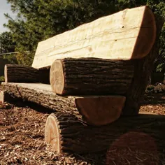نیمکت پارک کامل Log |  ابزارهای طبیعت