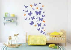 عکس پروانه دیوار پروانه پروانه هنر پروانه پروانه پروانه دخترانه |  اتسی