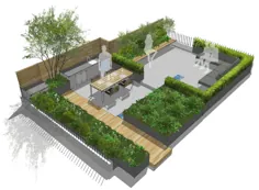 CREFFIELD HOUSE لندن |  طراحی باغ آرالیا - طراحی منظر و باغ