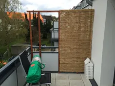 ▷ Balkon Sichtschutz aus Bambus selber bauen |  Anleitung mit Video