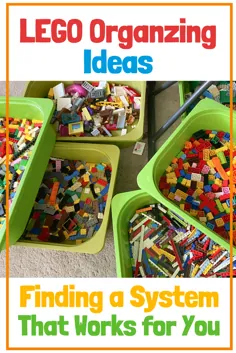 بهترین راه برای سازماندهی آجرهای LEGO