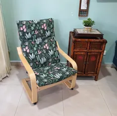 پوشش کوسن صندلی IKEA Poang جنگل سرسبز |  اتسی