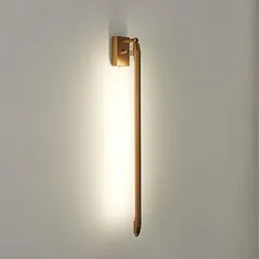 NIUYAO Slim Tube Wall Light Linear Stylish Designers Wall Sconce Style Aluminium LED 1-Light دیوار چراغ دیواری طلا داخلی