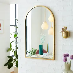 آینه دیواری قوس دار فلزی