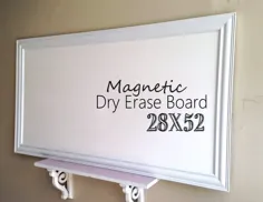 WALL ORGANIZER Framed Dry Erase Board برای فروش تابلوی اعلانات |  اتسی