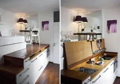 25 فضای کم مصرف برای آشپزخانه های کوچک و ایده های طراحی رنگ برای فضاهای کوچک