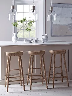 چهارپایه آشپزخانه ، چهارپایه چوبی چوبی ، پیشخوان آشپزخانه و صندلی بار صبحانه انگلستان
