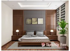 طراحی داخلی اتاق خواب ساده هندی