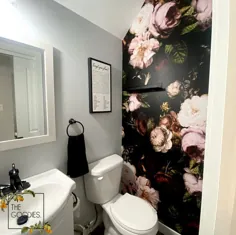 کاغذ دیواری شکوفه تیره ، چاپ بزرگ گل ، کاغذ دیواری های پرنعمت گل ، نقاشی دیواری دیواری گلهای بزرگ # 89