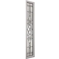 ODL Grace with Nickel Caming 8 in x 48 in. x 1 in. with White Frame 3/4 View Side Lite-309410 - The Home Depot