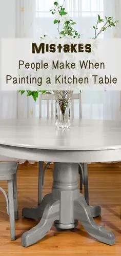 Mist اشتباه متداول در نقاشی میز آشپزخانه - ایده های مبلمان نقاشی شده