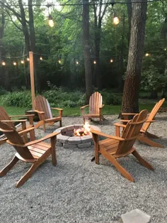 صندلی چوب طبیعی Adirondack