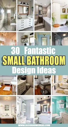 32 ایده فوق العاده برای طراحی حمام کوچک برای استفاده بیشتر از آن |  ایده های دکوراسیون منزل