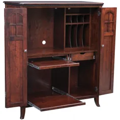 QW Amish Petite Mt Eaton Computer Armoire - مبلمان با کیفیت Woods