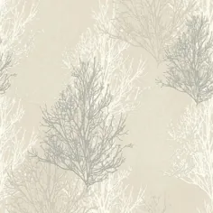 AS White & Silver Trees Wallpaper Glitter 34819-2 |  فروش کاغذ دیواری