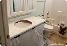 حمام دختران - پیشخوان های مرمر مصنوعی