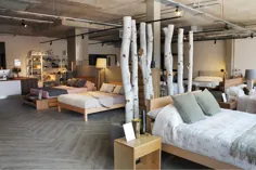 تختخواب چوبی جامد و مبلمان اتاق خواب |  شرکت تختخواب طبیعی