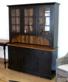 Farmhouse Hutch In Black Finish - پایان محصولات ECustom