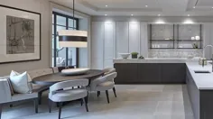Elle Design Interiors در اینستاگرام: ”برای مشاهده کل آشپزخانه با انگشت خود بکشید!  .  .  .  #kitchendesign #interiordesign #interiorarchitecture #luxuryinteriors # britishinteriordesign... "