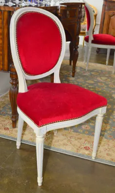 صندلی های فرعی فرانسوی ست چهار تایی لویی شانزدهم |  اتسی