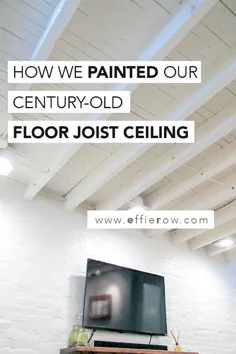 نقاشی سقف زیرزمین تیرچه در معرض طبقه ما - Effie Row