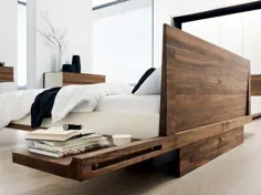 Betten aus Holz - Eiche ، Esche ، Buche oder Nussbaum