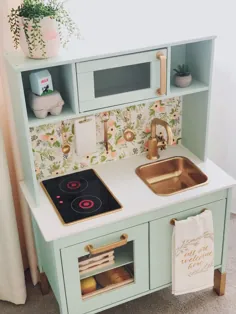 Ikea Play Kitchen DIY Hack - Means of Lines