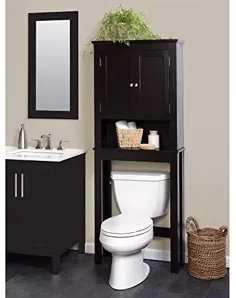 محافظ فضای سفارشی Zenna Home سفارشی بیش از حد توالت ، اسپرسو