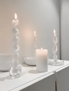 DIY: شمع های پیچ خورده