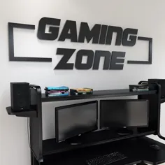 دکور اتاق گیمر Gaming Zone Gamer Room Sign Gamer Decor |  اتسی