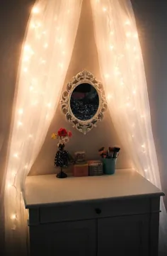 DIY Fairy Light Vanity Area ♥ [اصلی]