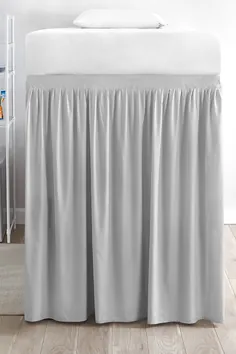 پانل دامن تخت خواب اندازه بزرگ با کراوات - خاکستری یخچال