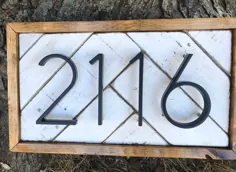 تابلوی شماره خانه نقاشی شده |  علامت آدرس خانه مزرعه |  علامت شماره خانه مضطرب |  علامت آدرس چوب اصلاح شده | پلاک آدرس نقاشی شده