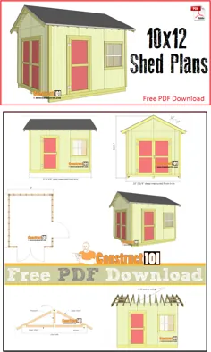 Shed Plans 10x12 Gable Shed - بارگیری PDF - ساخت 101