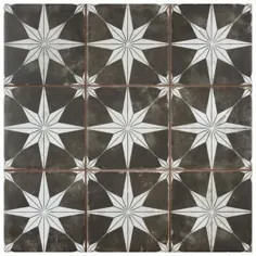کاشی Merola Harmonia Kings Star Night 13 اینچ. x 13 اینچ. کف سرامیک و کاشی دیواری (12.19 متر مربع. / مورد) ، سیاه